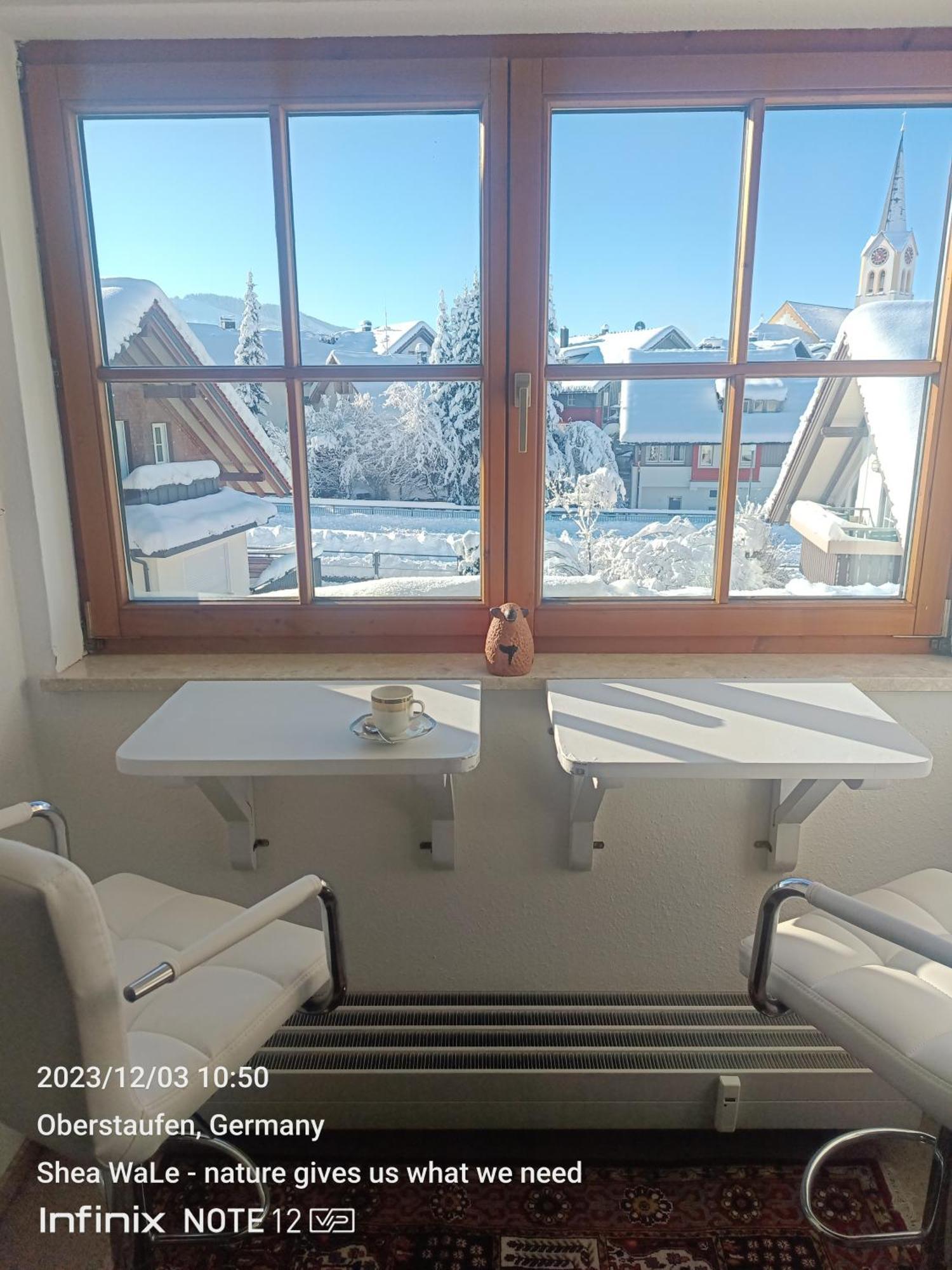 Allgaeu Vibes - Fusslaeufige Erreichbarkeit Vom Bahnhof, Mit Aussicht, Wettergeschuetzter Balkon אוברשטאופן מראה חיצוני תמונה